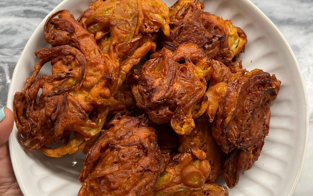 Kanda Bhaji (Onion Latkes) for Indian Hanukkah Celebrations