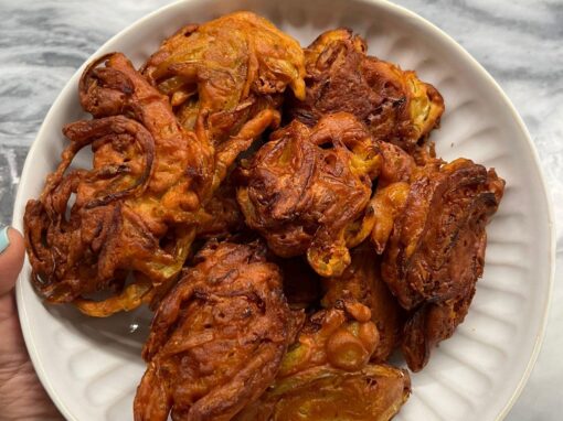 Kanda Bhaji (Onion Latkes) for Indian Hanukkah Celebrations